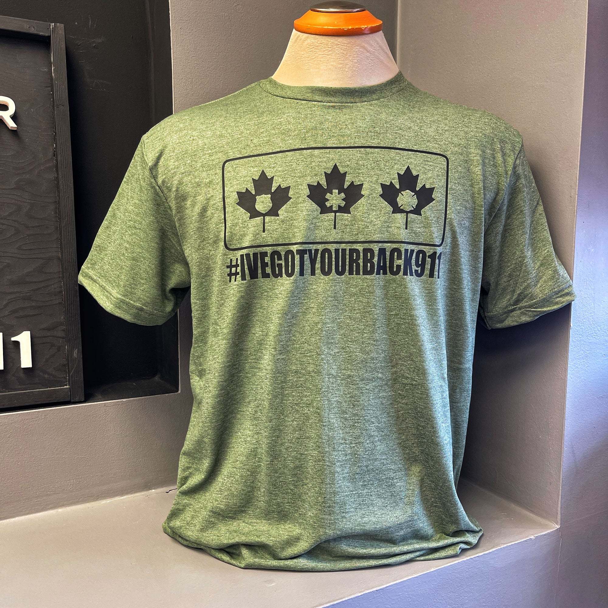 Military Heather Green Tee